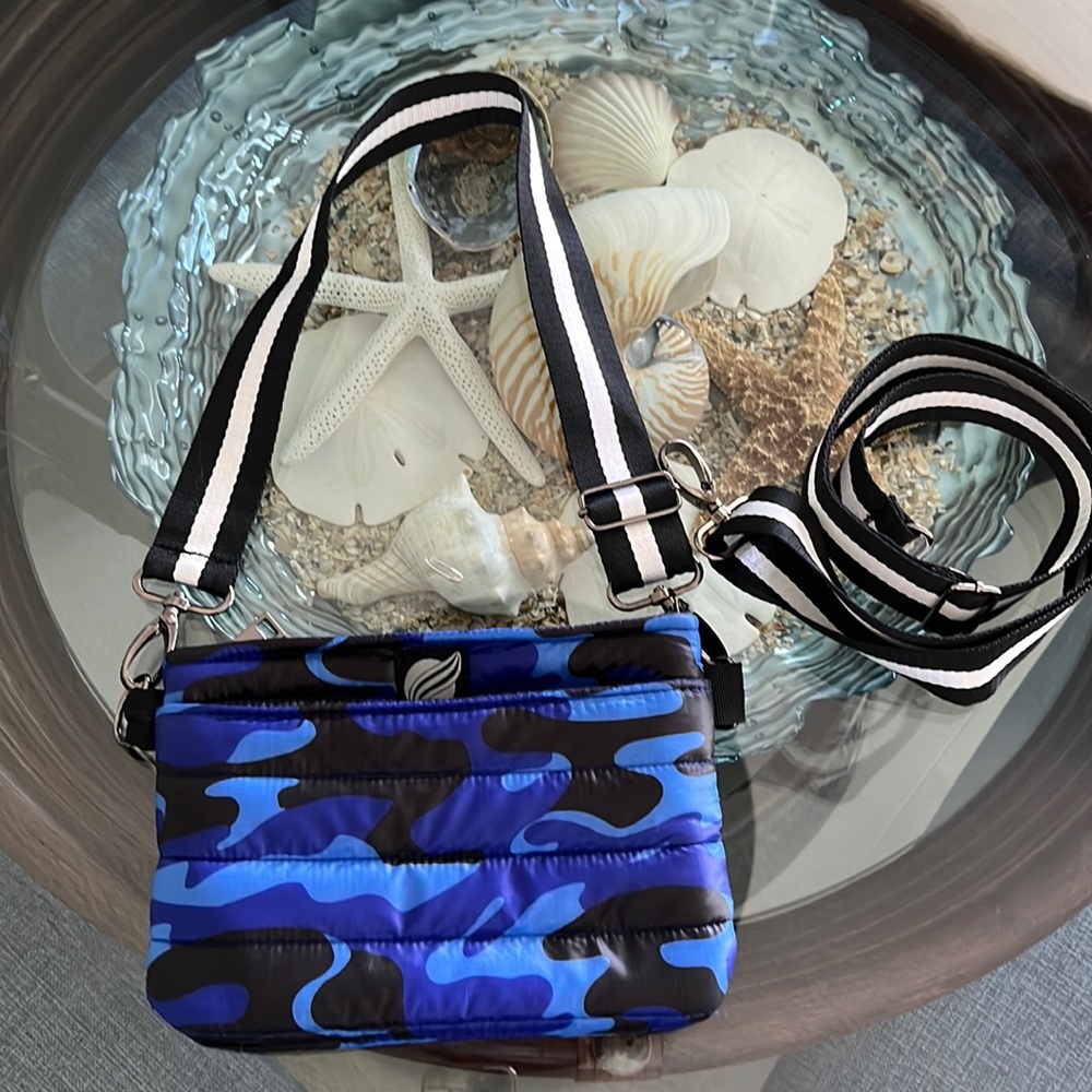 Think Royln Cobalt Camo Belt/Crossbody Bag